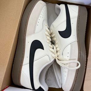 Men’s Nike Court Vision Lo Sail/Light Orewood Brown/White/Black